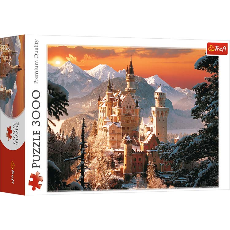 Puzzle 3000 Teile "Neuschwanstein im Winter"