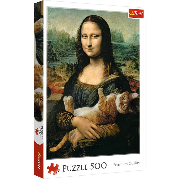 Trefl Mona Lisa and Purring Kitty 500 Teile Puzzle Trefl-37294