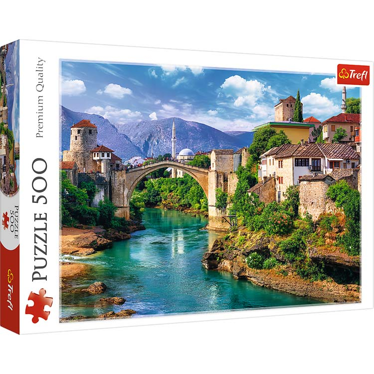 Trefl Old Bridge in Mostar, Bosnia and Herzegovina 500 Teile Puzzle Trefl-37333