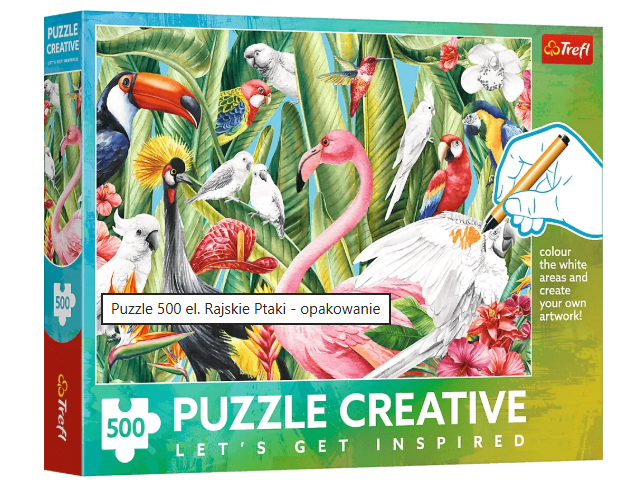Trefl Puzzle Creative - Paradiesvögel 500 Teile Puzzle Trefl-37564
