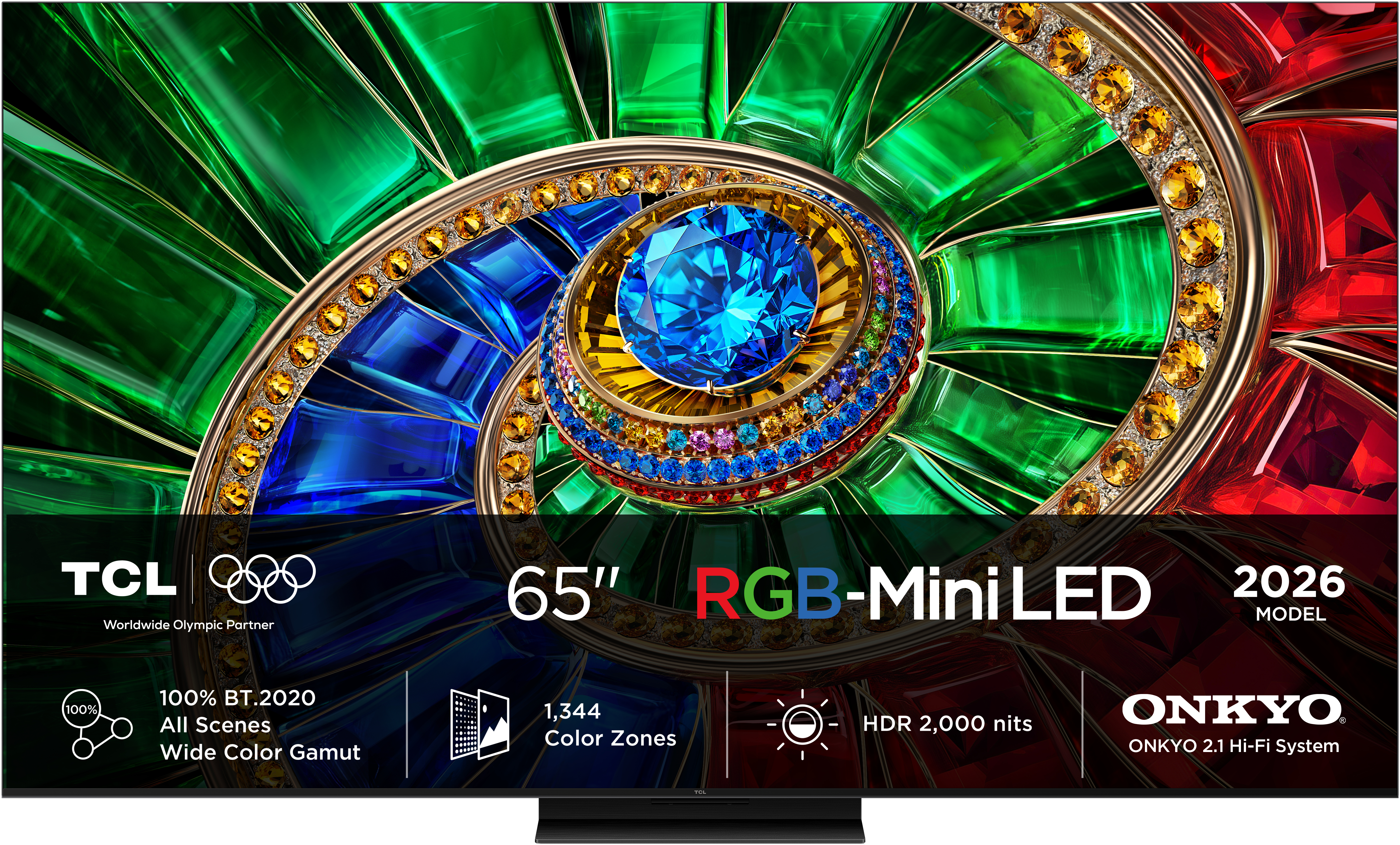 65RM7L 164 cm (65") RGB-Mini LED TV, 4K Ultra HD, Smart-TV, 120 Hz, DVB-T2/DVB-C/DVB-S2, Sprachsteuerung