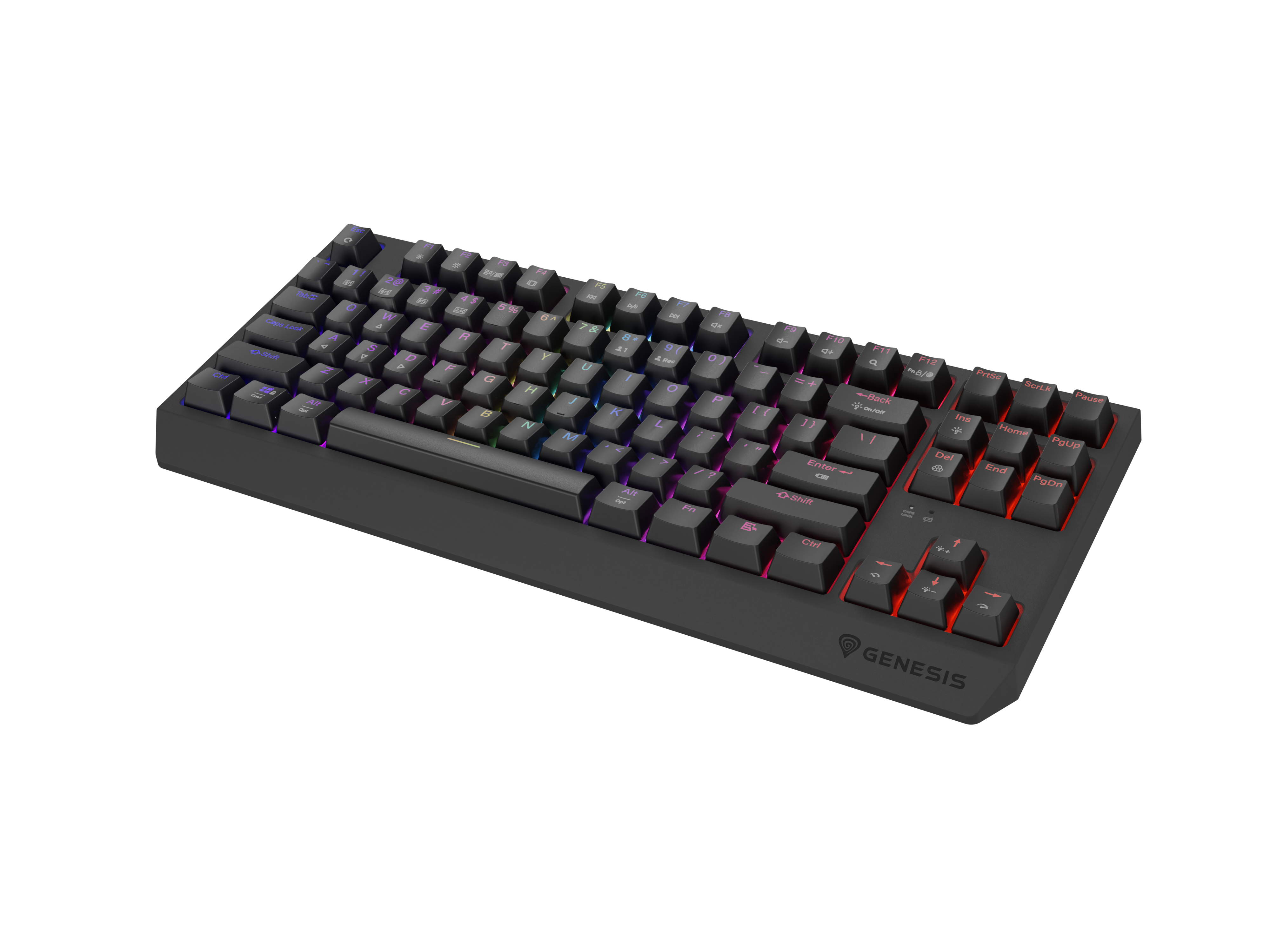GENESIS THOR 230 TKL RGB Mechanical Gaming Keyboard, Outemu Panda Switch, US Layout, Wireless, Black (NKG-2107)