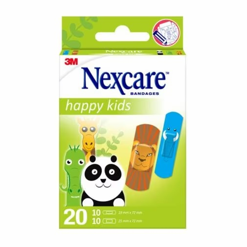 Nexcare™ Pflaster Happy Kids Animals N0920AN bunt, 20 St.