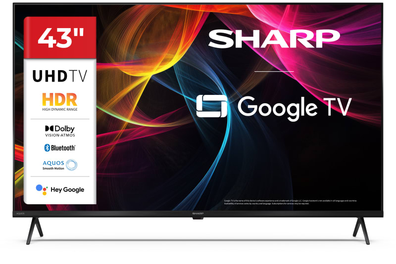 LED-TV SHARP 43HL4265E, 108 cm (43""), Google TV, 4K Ultra HD, WiFi, EEK:F