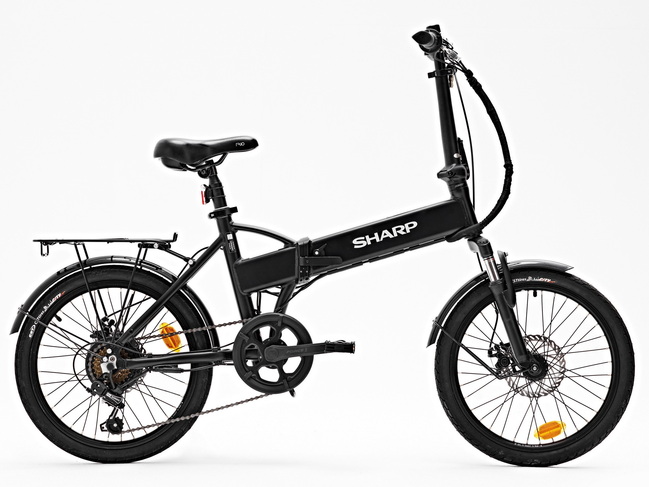Sharp faltbares E-Bike - schwarz