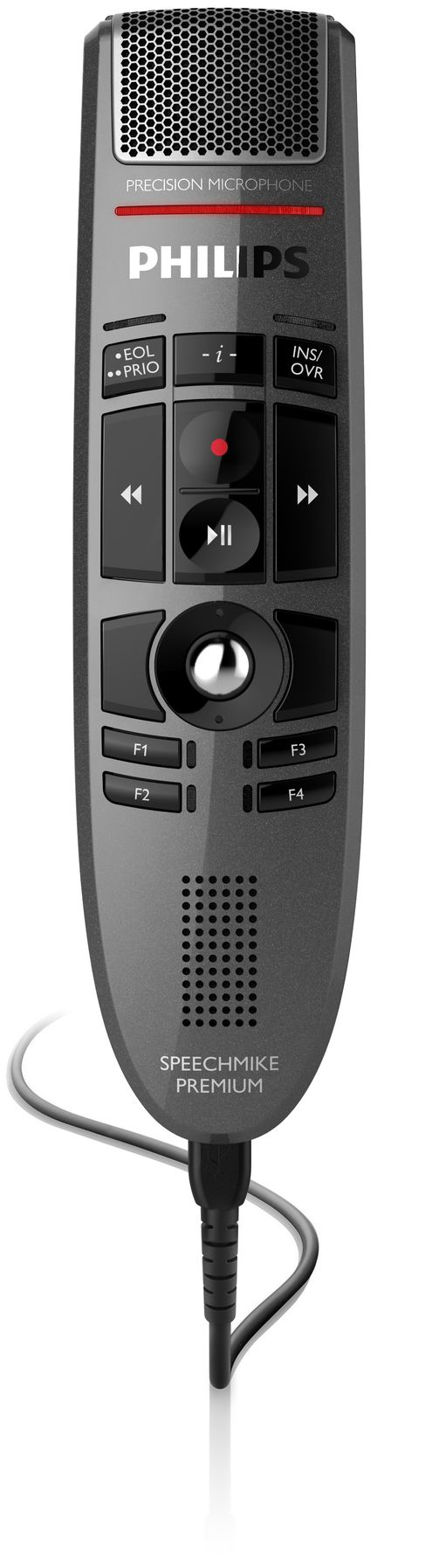 Philips SpeechMike Premium USB LFH3500 - Lautsprechermikrofon - Dark Pearl Gray (LFH3500/00)