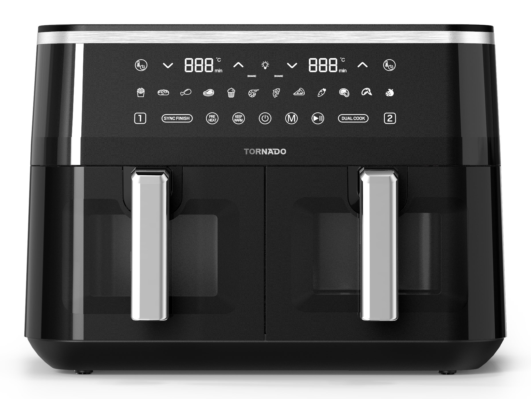Tornado TAFT-1000-GS TORNADO DUO AIR FRYER (TAFT-1000-GS)