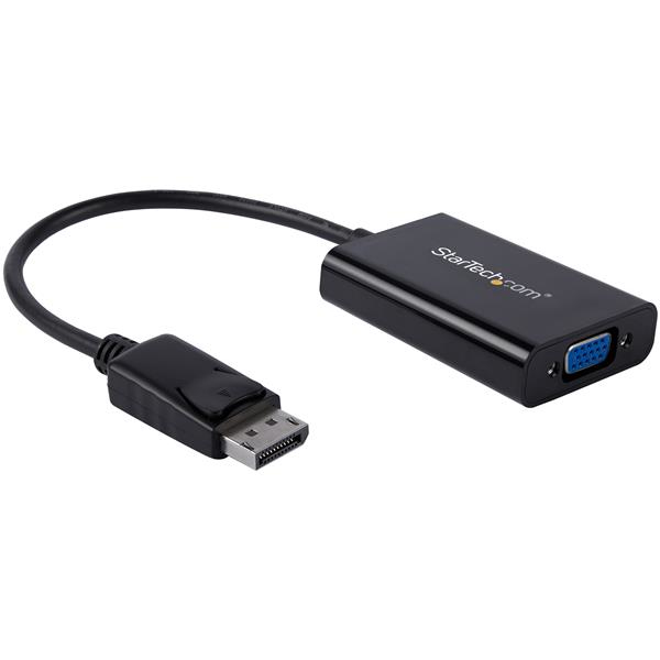 StarTech.com DisplayPort to VGA Adapter with Audio - 1920x1200 - DP to VGA Converter for Your VGA Monitor or Display (DP2VGAA) - DisplayPort/VGA-Adapter - DisplayPort (M) zu HD-15 (VGA), Mikro-USB Typ B (nur Strom), Mini-Stecker (W) - DisplayPort 1,2