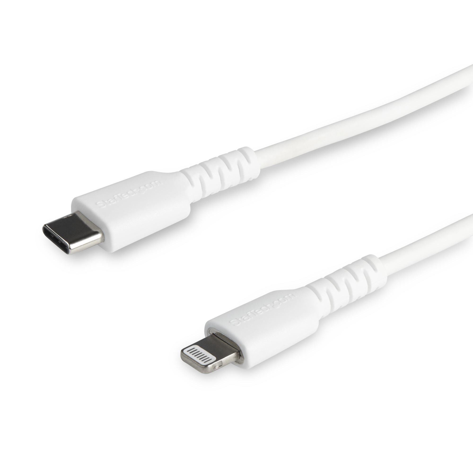 StarTech.com RUSBCLTMM2MW USB-C auf Lightning-Kabel ( 2m, Apple Mfi zertifiziert, iPhone Ladekabel, Aramidfaser) weiß - Lightning-Kabel - Lightning (M) bis USB-C (M) - 2 m - weiß - für Apple iPad/iPhone/iPod (Lightning)