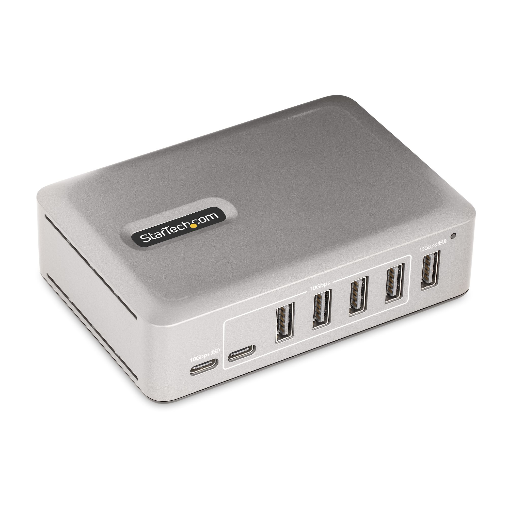 StarTech.com 10G5A2CS-USB-C-HUB Schnittstellen-Hub USB 3.2 Gen 2 (3.1 Gen 2) Type-C 10000 Mbit/s Silber (10G5A2CS-USB-C-HUB) - Sonderposten