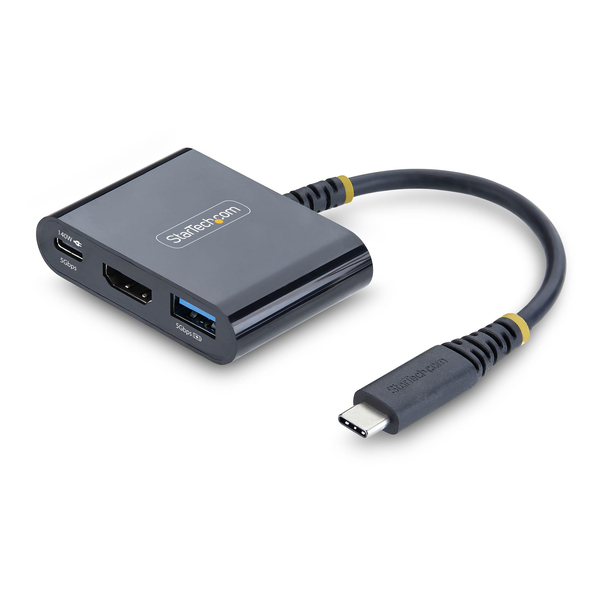 STARTECH 168B-USBC-MULTIPORT USB-C HDMI MULTIPORT HUB BLACK (168B-USBC-MULTIPORT)