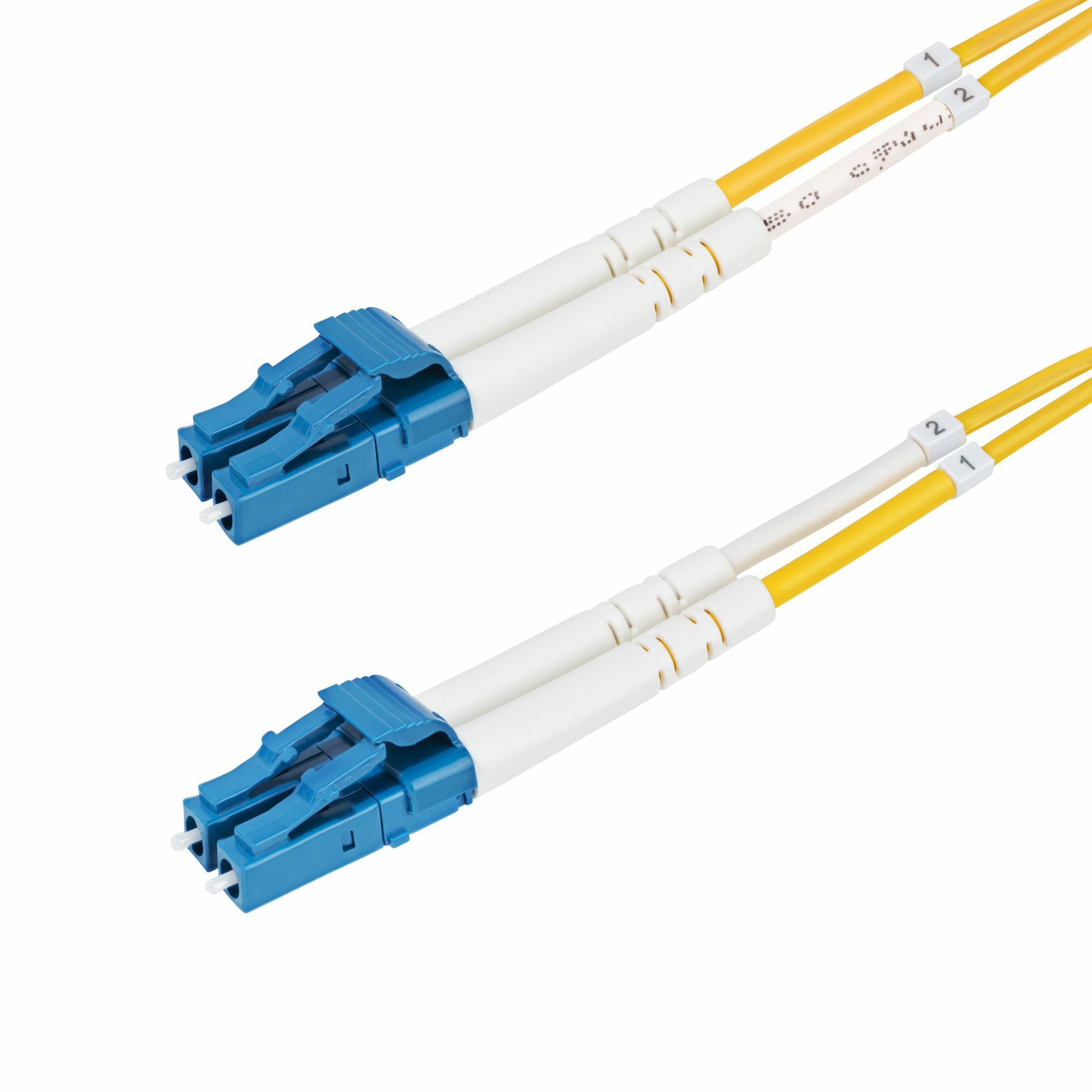 StarTech.com 5,0m(16,4ft) LC to LC (UPC) OS2 Single Mode Duplex Fiber Optic Cable, 9/125µm, Laser Optimized, 10G, Bend Insensitive, Low Insertion Loss - LSZH Fiber Patch Cord (SMDOS2LCLC5M) - Patch-Kabel - LC/UPC Einzelmodus (M) zu LC/UPC Einzelmodus