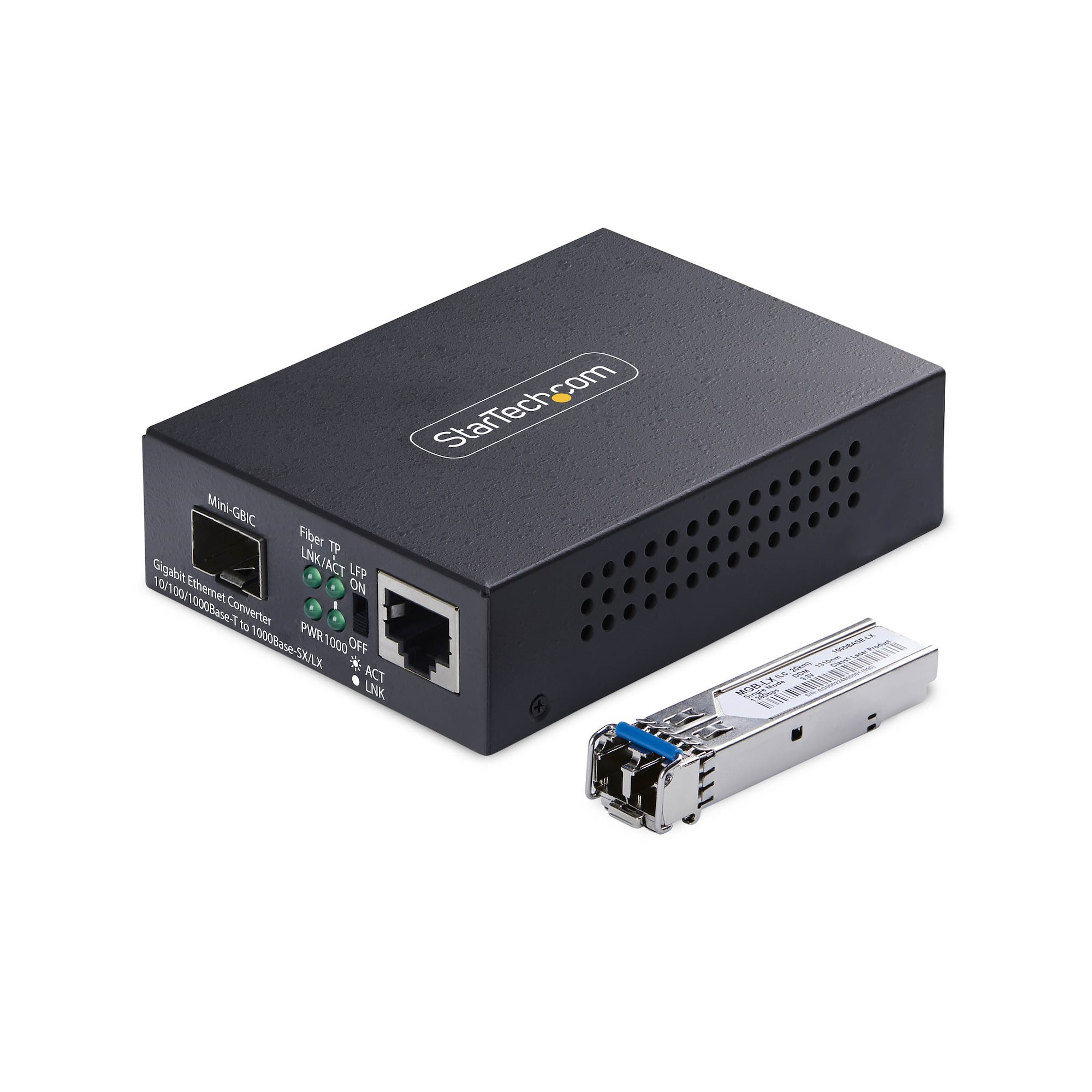 StarTech.com SM LC Fiber Media Converter 20km - Converter - Glasfaser (LWL) (MCM1110SMLC20)