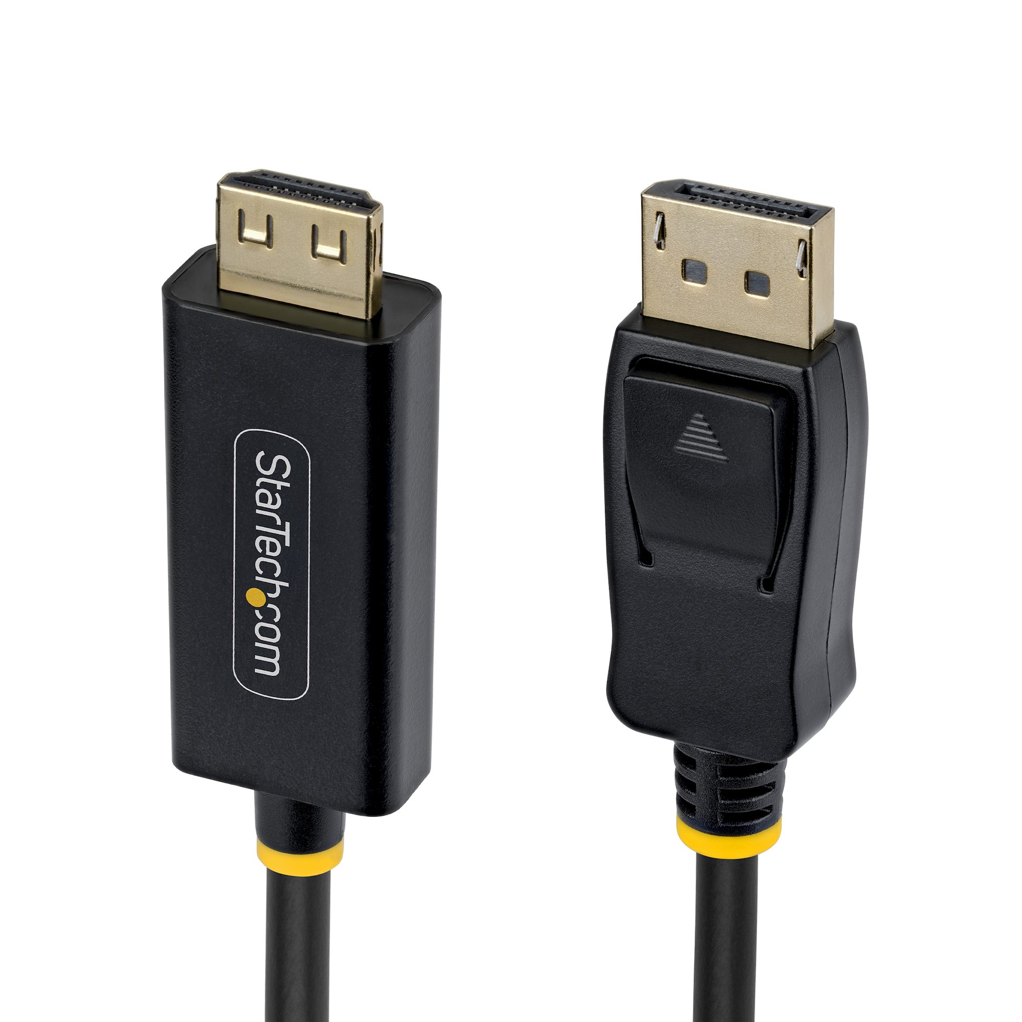STARTECH.COM 4,5m DisplayPort auf HDMI Adapterkabel mit rutschfesten Steckern 4K 60Hz HDR unidirektionaler DP zu HDMI Videokonverter (15F-DP-HDMI-4K60-GR)