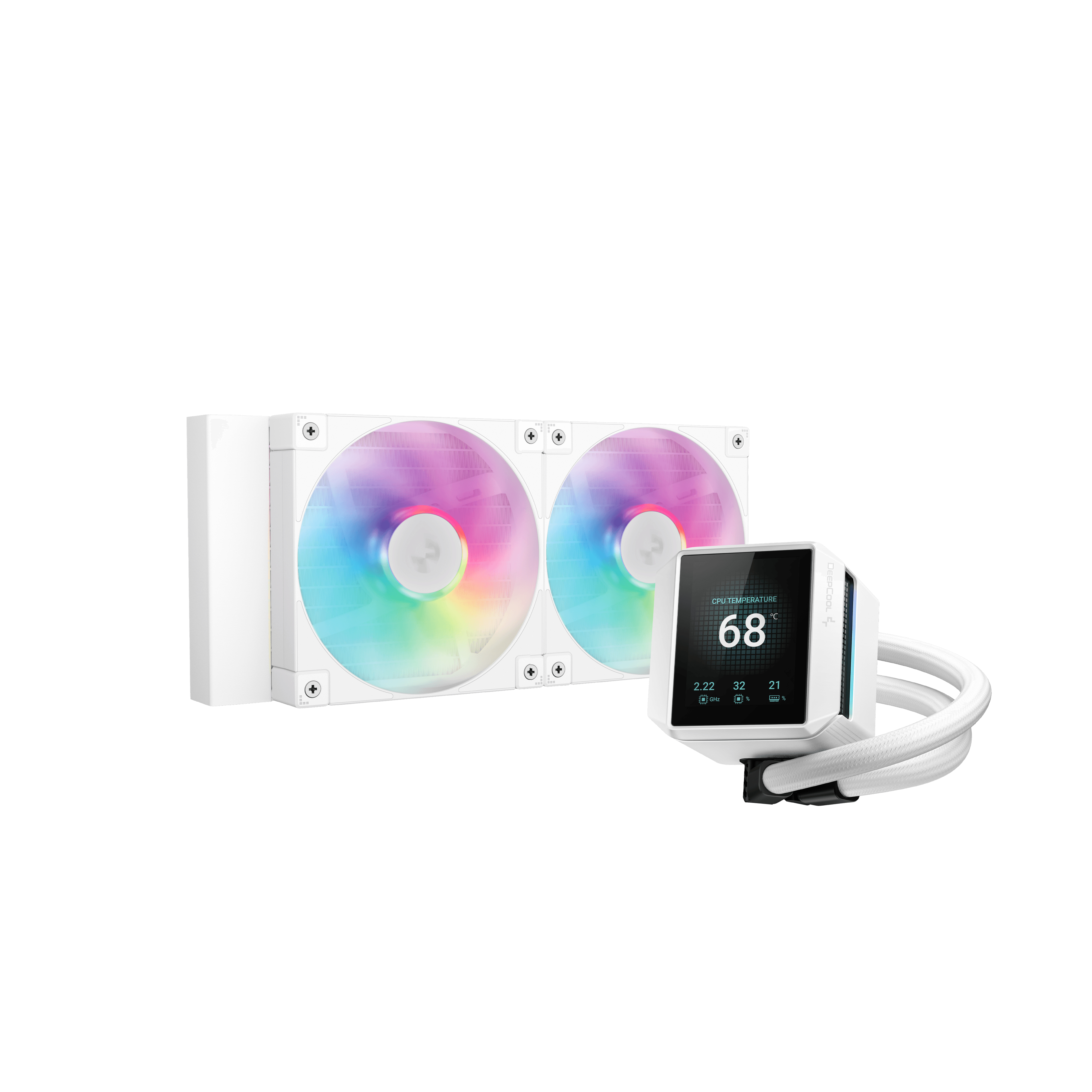 DeepCool MYSTIQUE 240 WHITE LIQUID REF HEATSINK (R-LX240-WHDSNMCP-G-1)