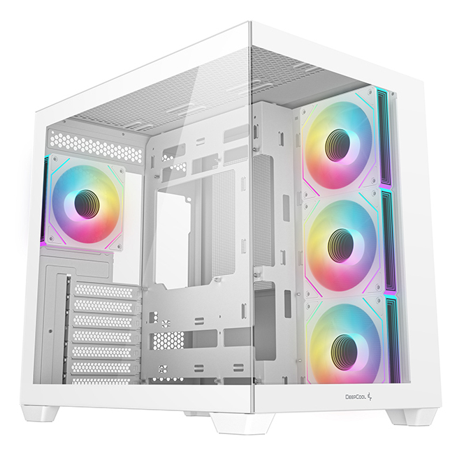Deepcool CG530 4F WH Midi Tower White - Midi/Minitower - ATX (R-CG530-WHADA4-G-1)