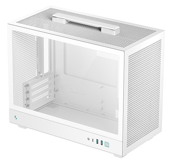 DeepCool CH160 PLUS WH Micro-ATX PC-Gehäuse weiß SFF bis 342 mm GPU (R-CH160-WHNGM0-G)