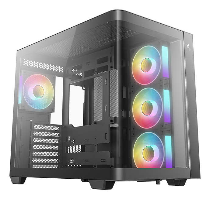 DeepCool CG530U 4F ATX Panoramaglas 4x ARGB black (R-CG530U-BKAGA4-G)