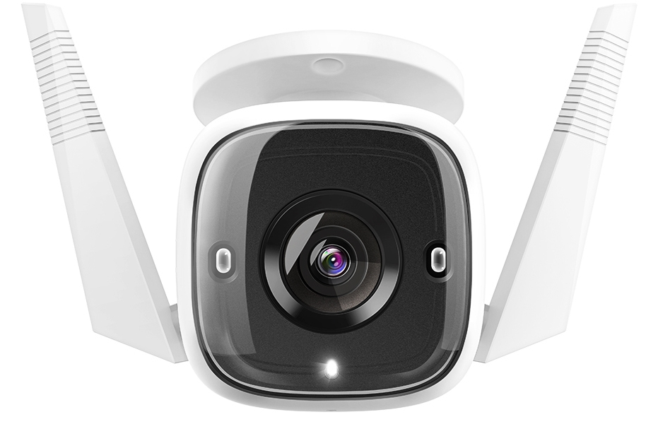 WLAN Kamera tp-link Tapo C310, für Außen, 3MP HD, Nachtsicht, Bewegungsmelder, Ton-/Lichtalarm, IP66, Ethernet, microSD, Netzadapter & Montagezubehör