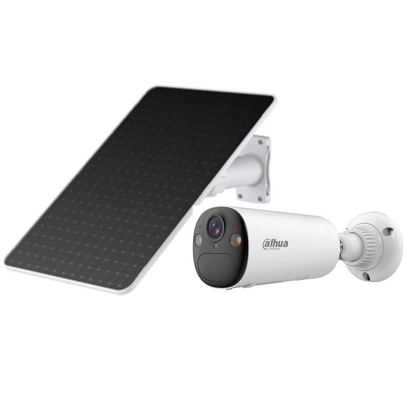 DAHUA KIT-EURIPC-BF4CP-4G-0210B-XL-weissM0508 4MP 4G Akku-Bullet-Netzwerkkamera mit Solarüberwachungssystem