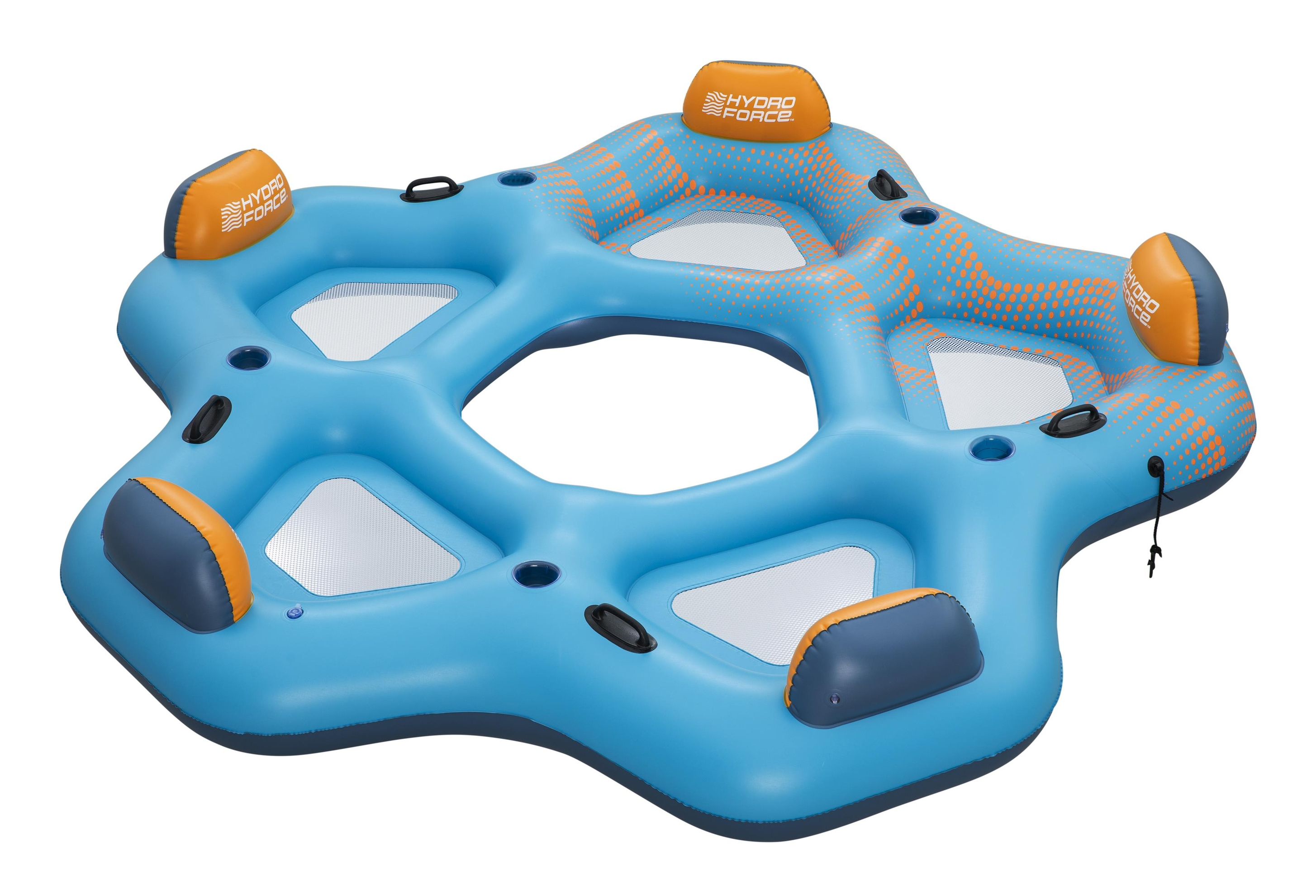 Bestway Badeinsel Day Drifter für 5 Personen mit Getränkehaltern