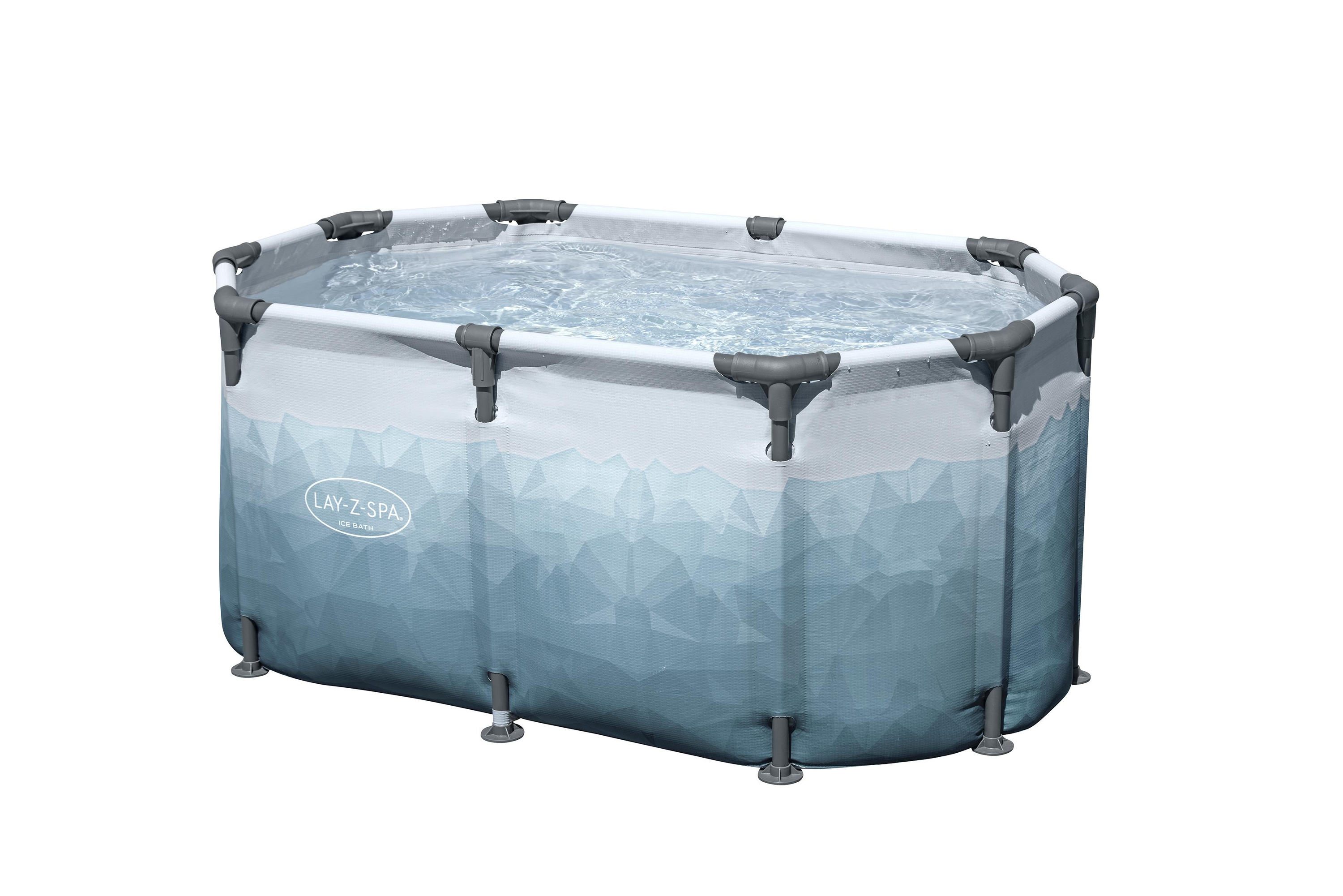 Bestway® LAY-Z-SPA® Eisbad Glacial Dip™ mit Filterpumpe 150 x 90 x 65 cm, oval