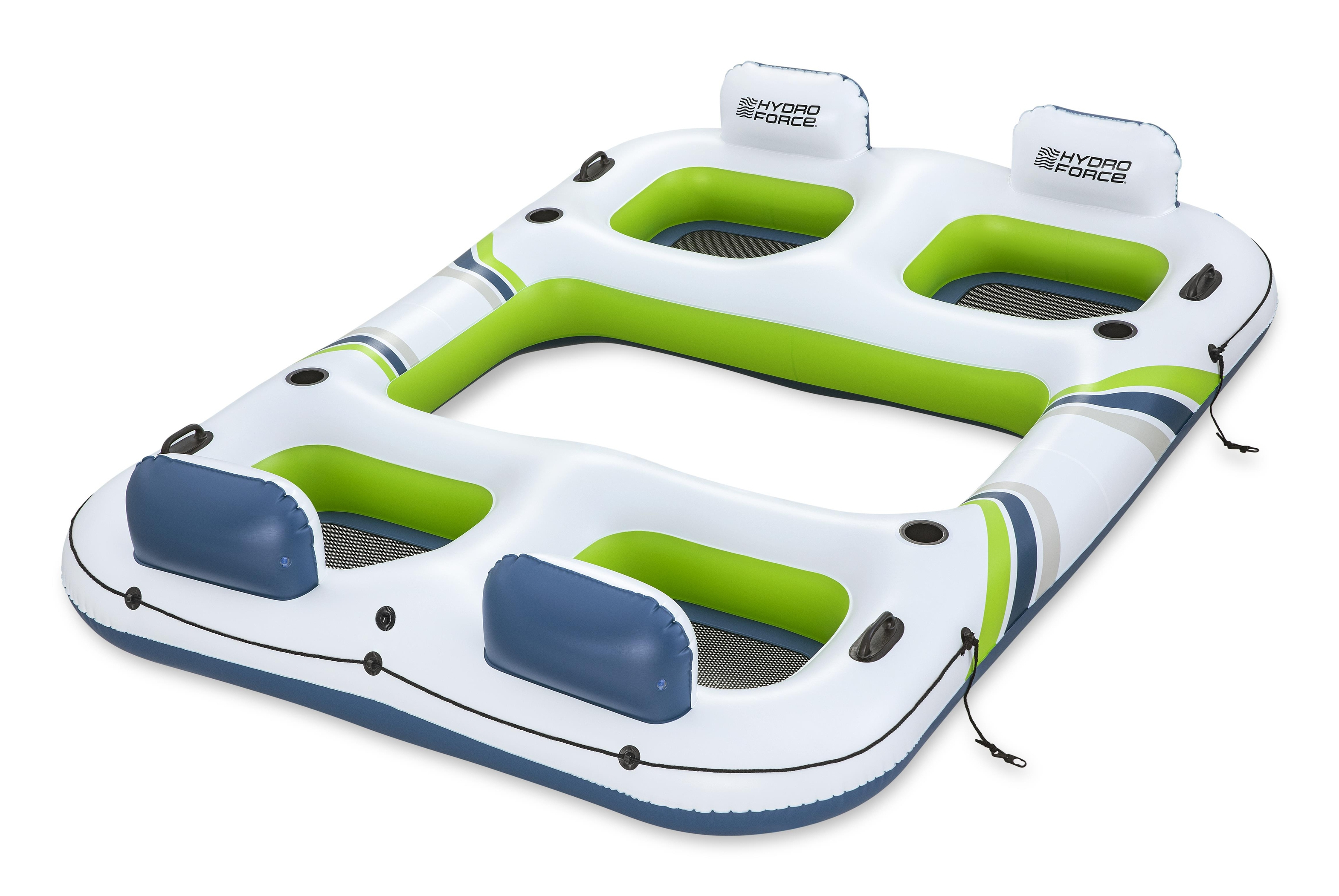 Badeinsel Bestway Wasserlounge Frische Brise 4 Personen Sommerinsel Netzliege mit Netzboden