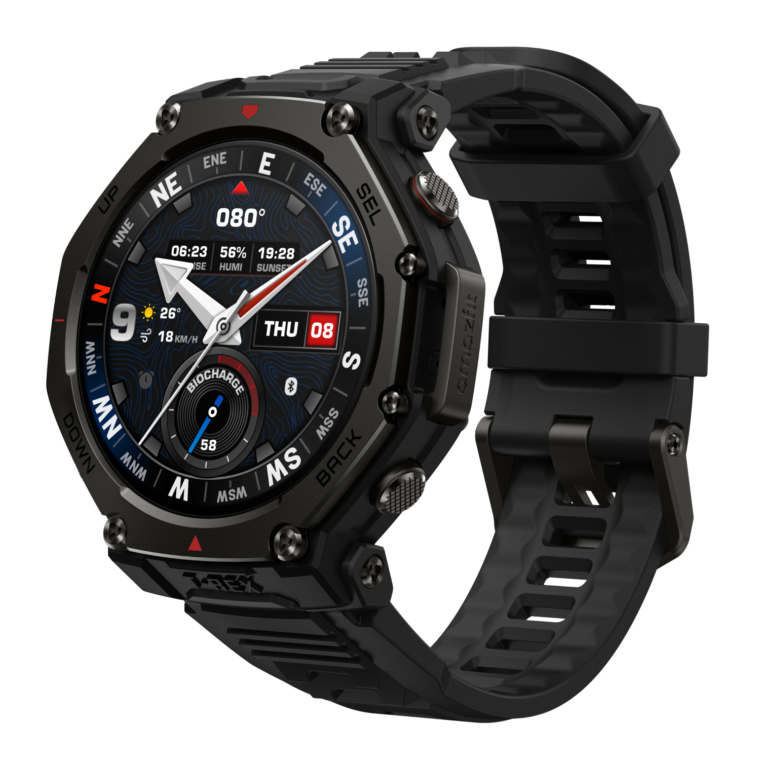 Amazfit T-Rex 3 Pro, 44mm, Tactical Black Smartwatch