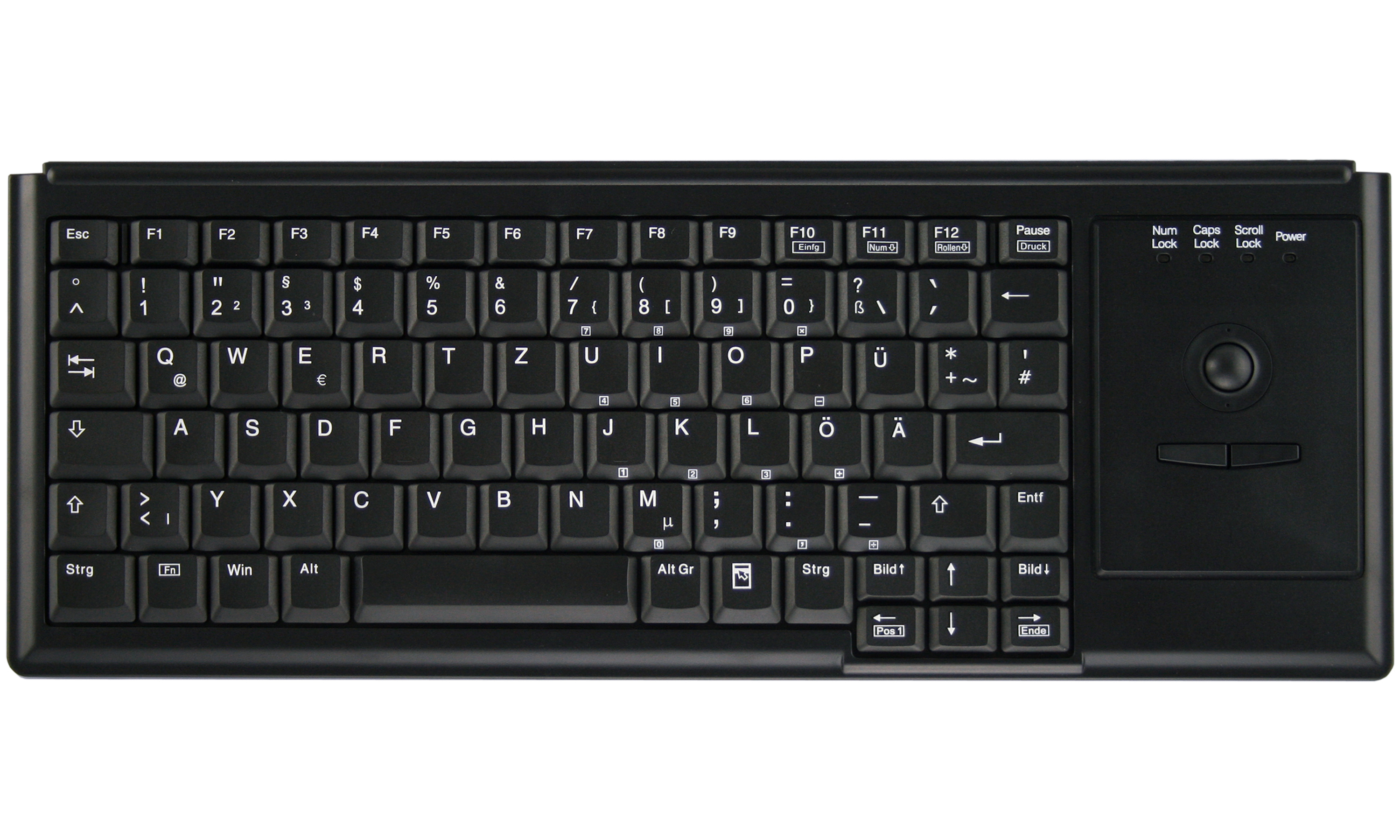 Active Key IndustrialKey AK-4400-T Tastatur mit Trackball - QWERTZ Deutsch - Schwarz