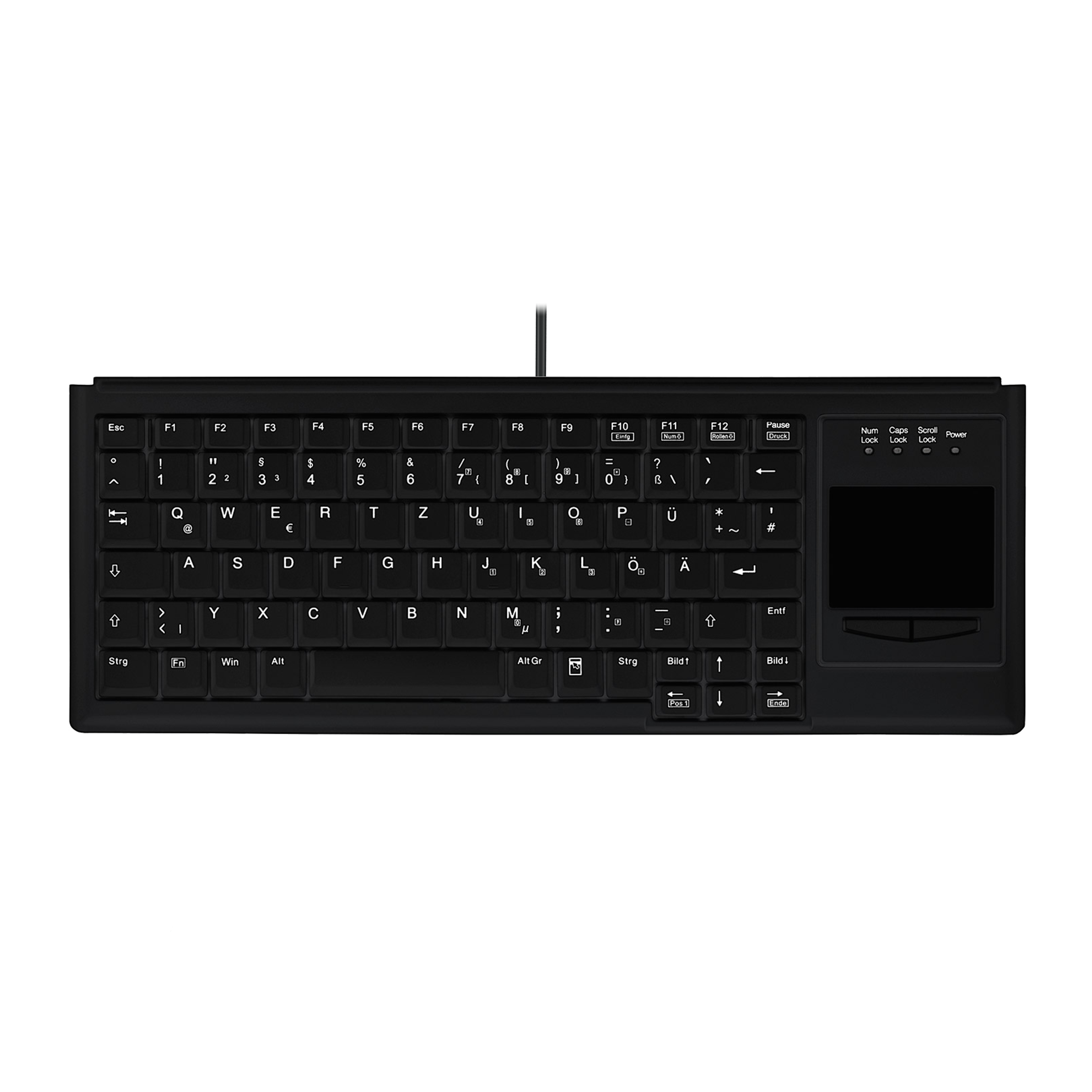 Active Key IndustrialKey AK-4400-G Tastatur mit Touchpad - QWERTZ Deutsch -  Schwarz