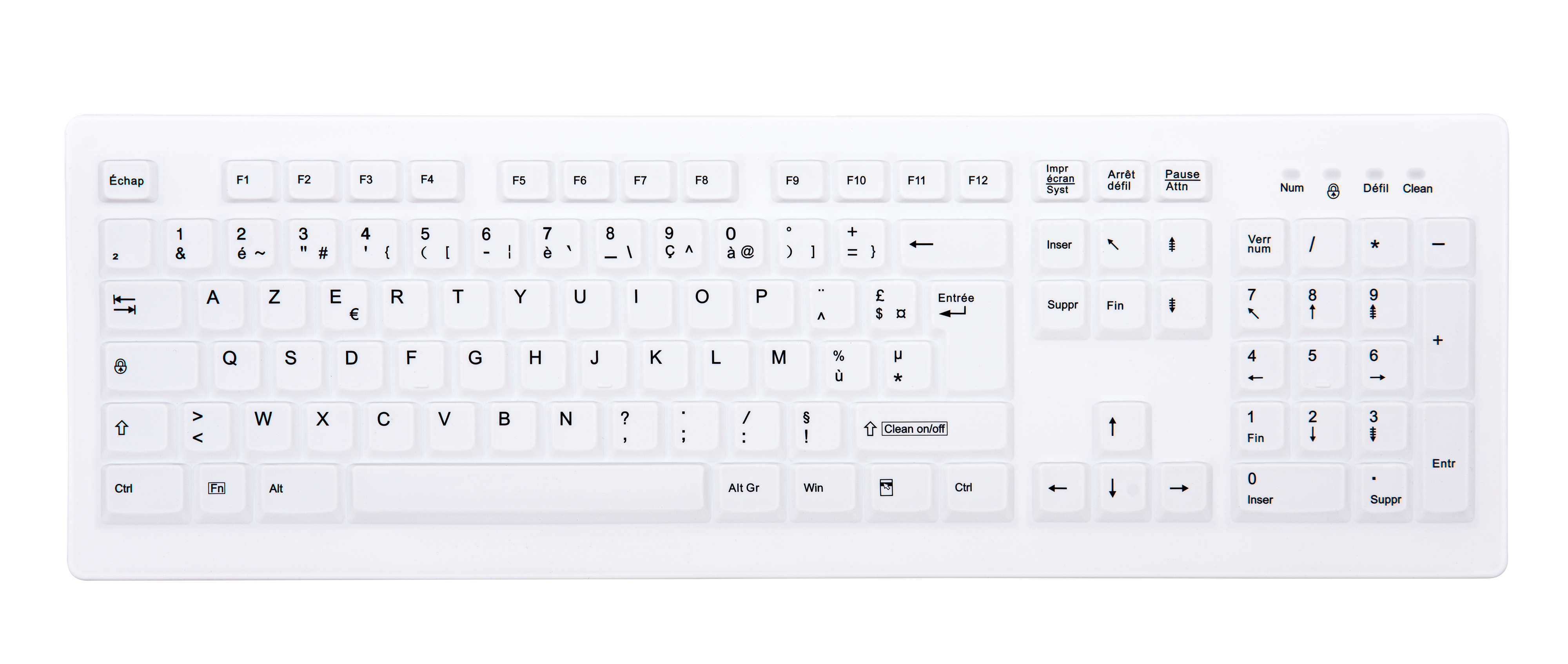 Contour ACTIVE KEY Exchangeable Silicone Key Membrane for AK (AK-C8100-W/FR)