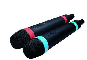PS3 - 2 Original Wireless SingStar Mikrofone + Empfänger (mit OVP) (sehr guter Zustand) (gebraucht)