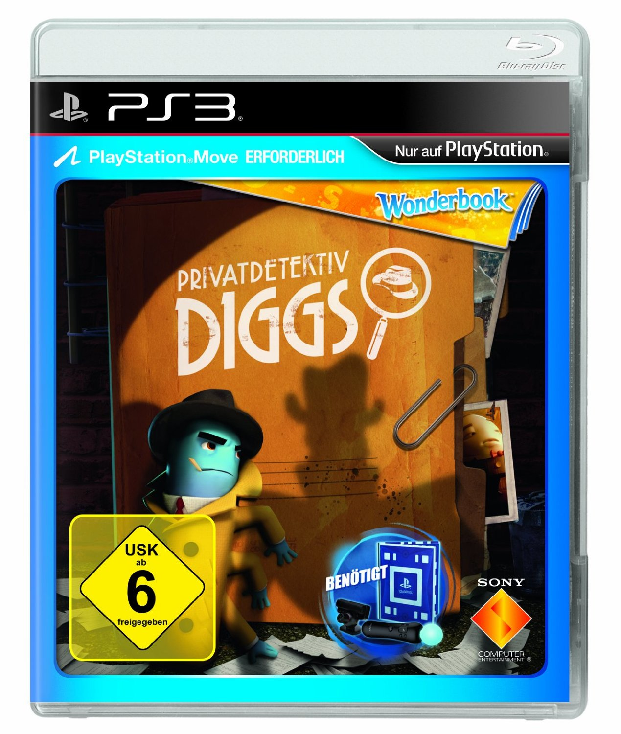 PS3 - Privatdetektiv Diggs / Diggs Nightcrawler (benötigt Move) (DE Version) (mit OVP) (OVP beschädigt) (gebraucht)