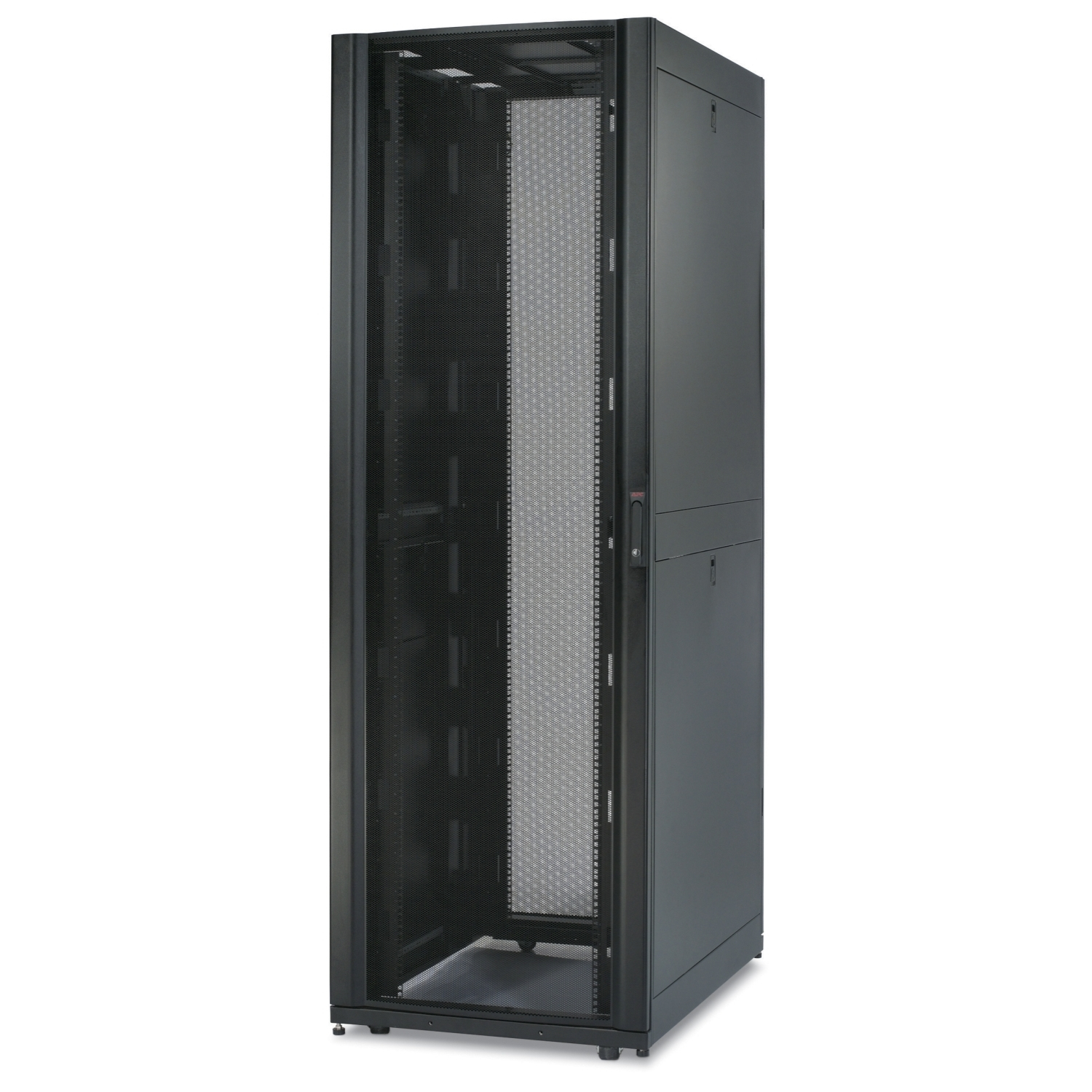 APC AR3150 NetShelter SX, 42 HE Server Rack-Gehäuse, 750 mm x 1070 mm, mit schwarzen Seitenteilen