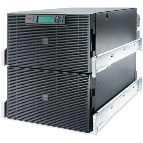 APC Smart-UPS RT - USV (Rack - einbaufähig) - Wechselstrom 220/230/240 V - 12 kW - 15000 VA - 3 Phasen / 1 Phase - Ethernet 10/100, RS-232 - Ausgangsanschlüsse: 10 - 12U - Schwarz - für P/N: AR2487G, AR3105W, AR3140G, AR3155W, AR3305W, AR3340G, AR335