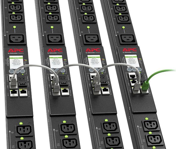 APC Rack PDU 9000 Switched APDU9981EU3 - Stromverteilungseinheit (Rack - einbaufähig) - Wechselstrom 230 V - 11 kW - 11000 VA - 3 Phasen - Ethernet 10/100/1000 - Eingabe, Eingang IEC 60309 16A - Ausgangsanschlüsse: 24 (21 x IEC 60320 C13, 3 x IEC 603