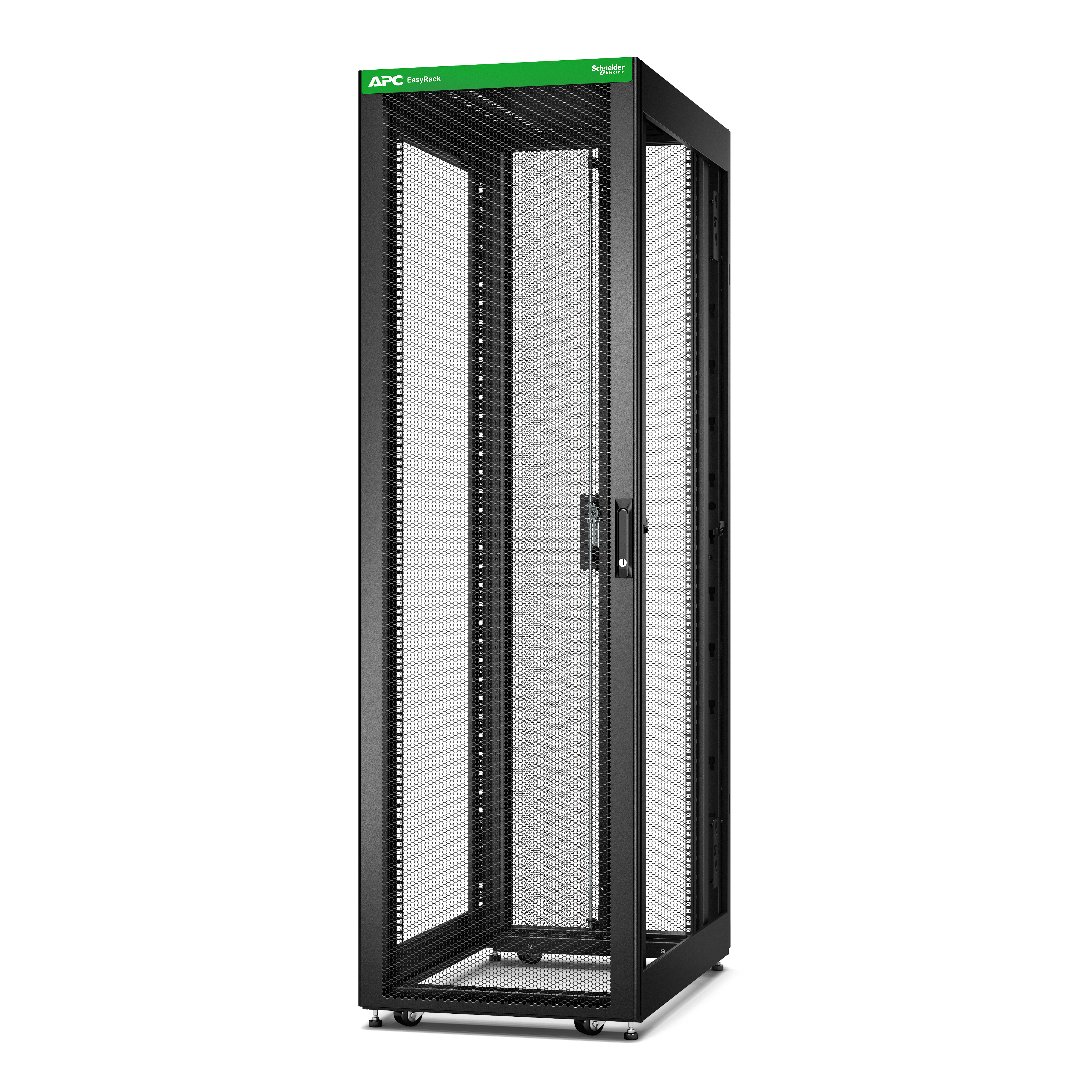 APC Easy Rack - Freistehendes Gestell - 42U - Sperrschloss - Verstellbare Füße - Lenkrollen - 76,4 kg (ER6200)