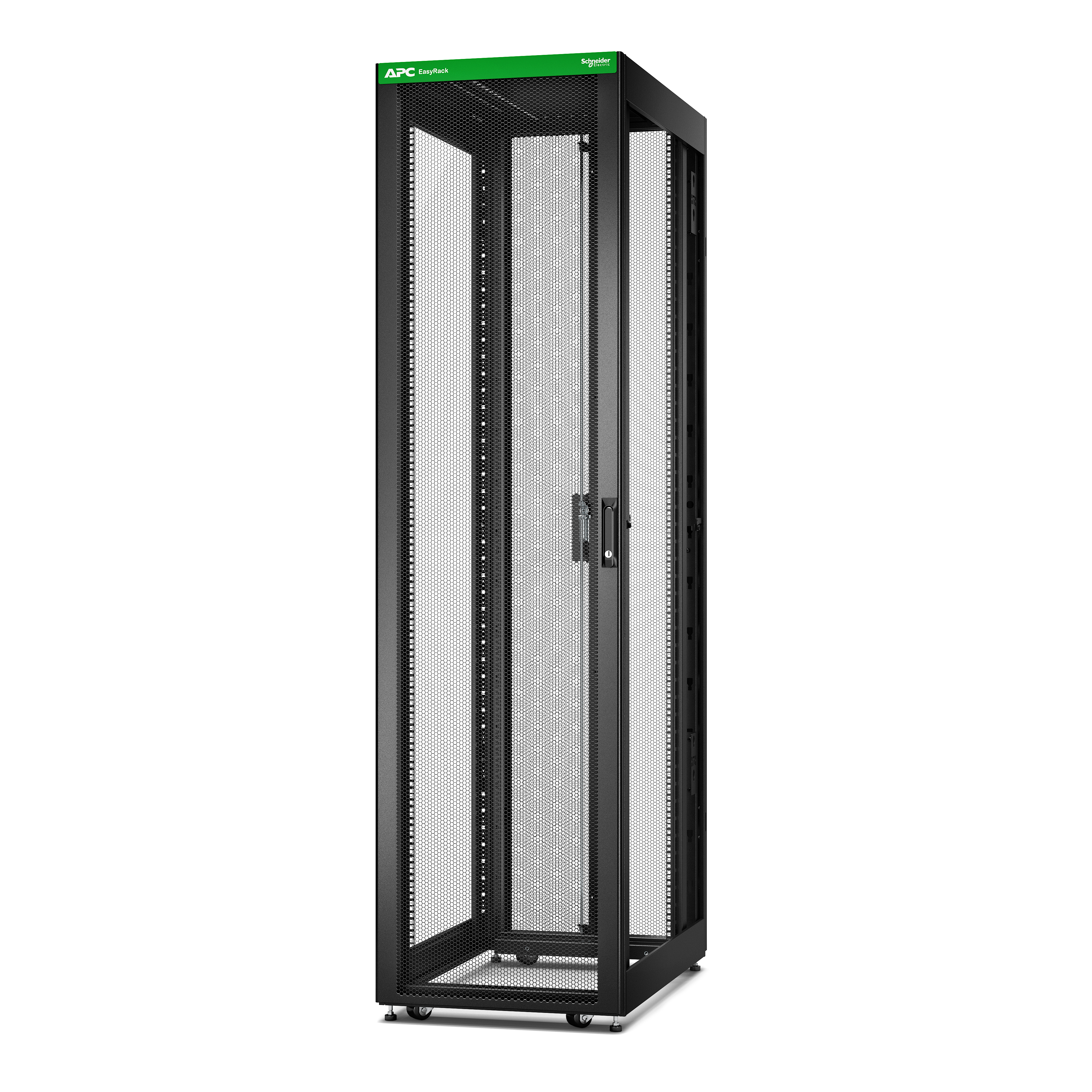 APC Easy Rack - Freistehendes Gestell - 48U - Sperrschloss - Verstellbare Füße - Lenkrollen - 85,2 kg (ER6800)