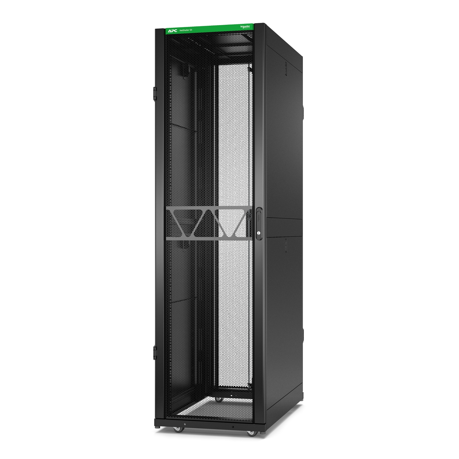 APC NetShelter SX Gen 2 Rack cabinet 2124H x 600W x 1070D mm with sides floor-standing Black 45U 19 TAA Compliant (AR3105B2)