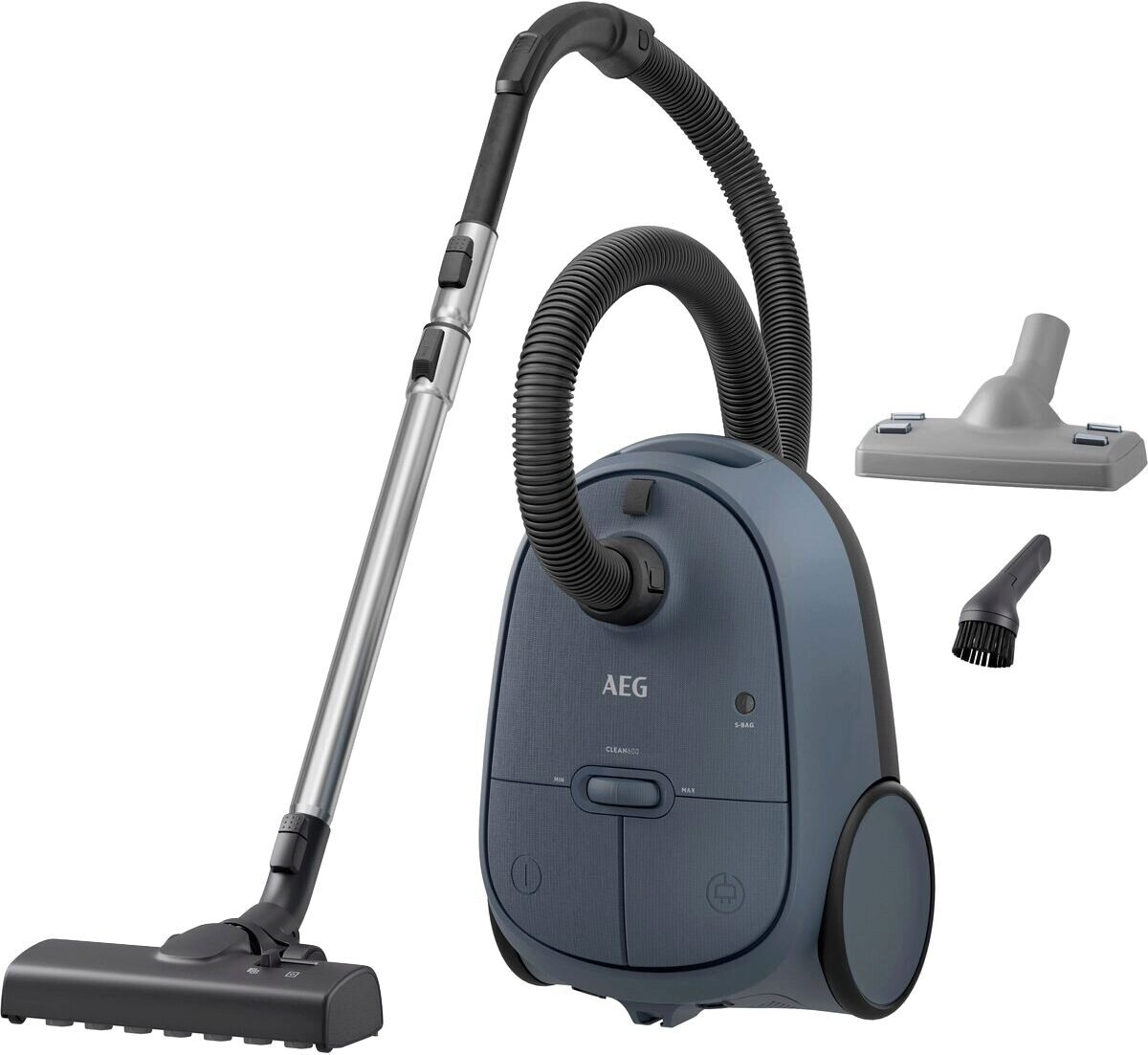 AB61C2DBS Bodenstaubsauger denim blue, 225 W, mit Beutel, HEPA-Filter, 3,5 l Staubvolumen, 12 m Reichweite