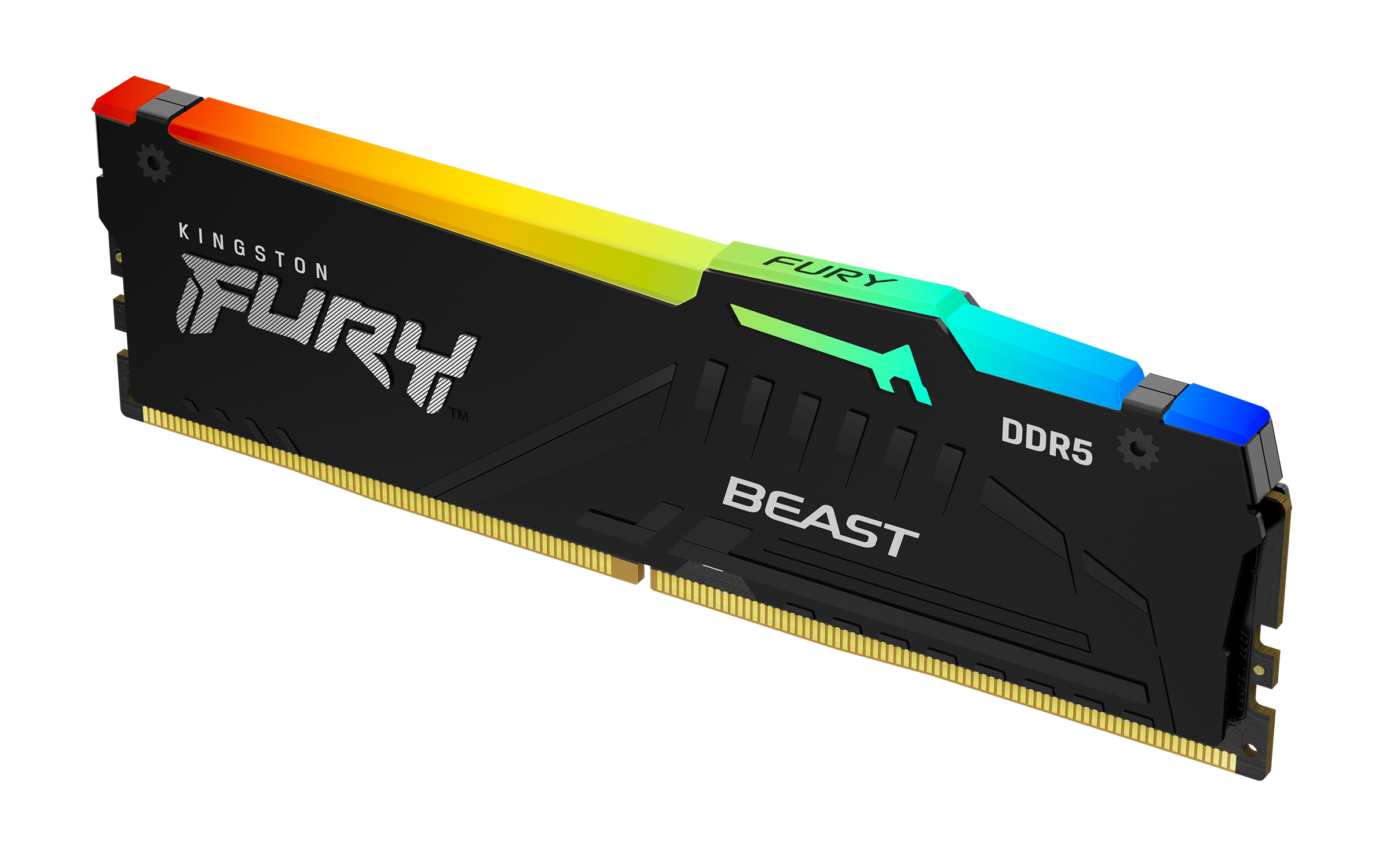 Kingston FURY Beast RGB - DDR5 - Modul - 8 GB - DIMM 288-PIN - 5200 MHz / PC5-41600 - CL40 - 1.25 V - ungepuffert - on-die ECC (KF552C40BBA-8)
