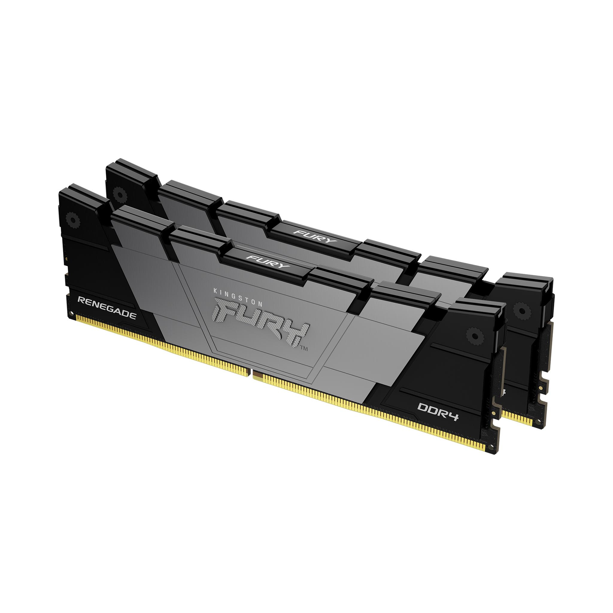 Kingston Technology FURY Renegade. Komponente für: PC, Speicherkapazität: 32 GB, Speicherlayout (Module x Größe): 2 x 16 GB, Interner Speichertyp: DDR4, Speichertaktfrequenz: 4000 MHz, Memory Formfaktor: 288-pin DIMM, CAS Latenz: 19 (KF440C19RB12K2/3