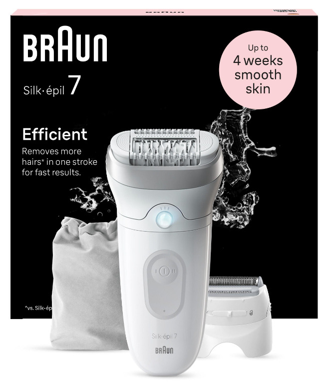 Braun Silk-épil 7 7-041 - Grau - Weiß - MicroGrip - Achsel - Bikini - Deutschland - 0,5 mm - Akku (7-041)