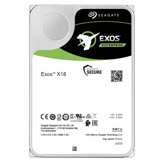 Seagate Exos X18 ST14000NM004J - Festplatte - 14 TB - intern - SAS 12Gb/s - 7200 U/min - Puffer: 256 MB