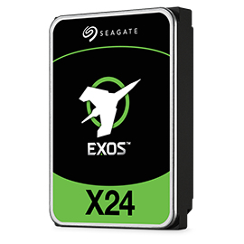 Seagate Exos X24 ST20000NM001H - Festplatte - Enterprise - verschlüsselt - 20TB - intern - 3,5 (8,9 cm) - SATA 6Gb/s - 7200 rpm - Puffer: 512MB - Self-Encrypting Drive (SED) (ST20000NM001H)