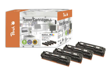 Peach HP 716  4 Toner (bk, c/m/y) ersetzt Canon CRG-716, 1980B002, 1979B002, 1978B002, 1977B002 für z.B. Canon ISensys LBP -5050, Canon LBP -5050 (wiederaufbereitet)