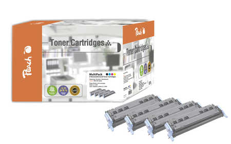 Peach C707  4 Toner (bk, c/m/y) ersetzt Canon CRG-707, 9424A004, 9423A004, 9422A004, 9421A004  für z.B. Canon ISensys LBP -5000 (wiederaufbereitet)