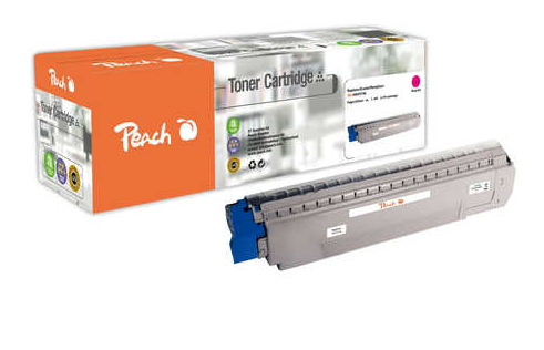 Peach O4405  Toner ma ersetzt OKI 44059166 für z.B. OKI MC 851 CDTN, OKI MC 851 CDXN, OKI MC 851 DN, OKI MC 851 DN plus, OKI MC 861 CDTN (wiederaufbereitet)