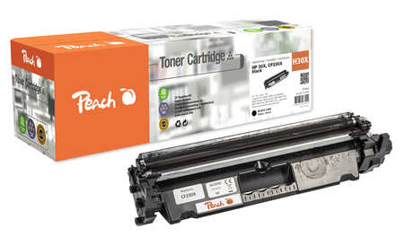 Peach HP 30 X Toner XL bk ersetzt HP No. 30X, CF230X für z.B. HP LaserJet Pro M 203, HP LaserJet Pro M 203 dn, HP LaserJet Pro M 203 dw (wiederaufbereitet)