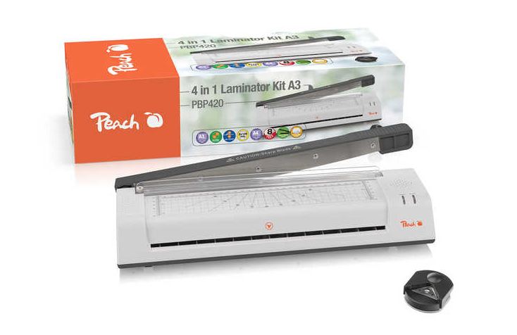 Peach 4 in1 Laminiergerät A3 & Hebelschneider A4, PBP420